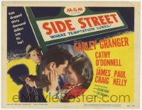 3k398 SIDE STREET TC '50 fate dropped $30,000 in Farley Granger's lap, directed by Anthony Mann!