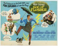 3k414 SON OF FLUBBER TC '63 Walt Disney, art of absent-minded professor Fred MacMurray!