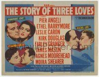 3k437 STORY OF THREE LOVES TC '53 Leslie Caron, Pier Angeli, Kirk Douglas, James Mason, Granger