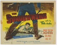 3k450 SUNDOWNERS TC '50 introducing John Barrymore Jr., Robert Preston, cool western art!