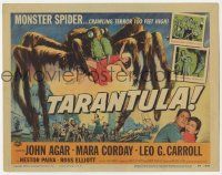 3k458 TARANTULA TC '55 Jack Arnold, Reynold Brown art of town running from 100 ft spider monster!
