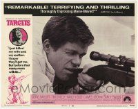 3k935 TARGETS LC #7 '68 early Peter Bogdanovich, written by Sam Fuller, c/u of sniper with rifle!