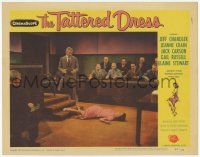 3k943 TATTERED DRESS LC #3 '57 Jeff Chandler & jury watch Jeanne Crain passed out in courtroom!