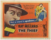 3k464 THIEF TC '52 Ray Milland & Rita Gam filmed entirely without a single spoken word!