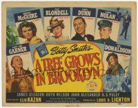 3k476 TREE GROWS IN BROOKLYN TC '45 Dorothy McGuire & Peggy Ann Garner love alcoholic James Dunn!