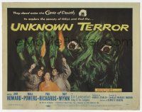 3k485 UNKNOWN TERROR TC '57 they dared enter the Cave of Death to explore the secrets of HELL!