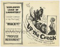 3k488 UP THE CREEK TC '59 Peter Sellers comedy directed by Val Guest, wacky ship artwork!