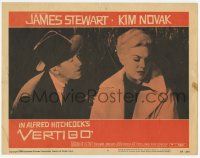3k018 VERTIGO LC #1 '58 Alfred Hitchcock, James Stewart berates sad blonde Kim Novak!