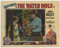 3k979 WATER HOLE LC '28 Zane Grey, great c/u of Jack Holt with coffee pot by pretty Nancy Carroll!