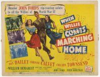 3k512 WHEN WILLIE COMES MARCHING HOME TC '50 John Ford, Dan Dailey, Corinne Calvet, World War II