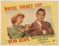 3k987 WHERE THERE'S LIFE LC #2 '47 Bob Hope refuses to take the crown Signe Hasso offers him!
