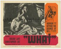 3k988 WHIP & THE BODY LC #3 '63 Mario Bava's La Frusta e il corpo, scared sexy Daliah Lavi, What!