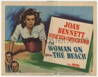 3k530 WOMAN ON THE BEACH TC '46 Robert Ryan loves bad girl Joan Bennett, Jean Renoir film noir!