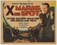 3k542 X MARKS THE SPOT TC '31 Lew Cody, Sally Blane, Wallace Ford, exciting newspaper drama!