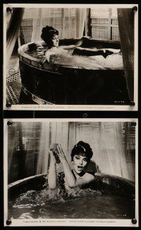 3m994 SOLOMON & SHEBA 2 8x10 stills '59 super sexy Gina Lollobrigida naked in elaborate bathtub!