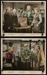 3m177 SPOILERS 2 color 8x10 stills '56 Anne Baxter, Jeff Chandler, Rory Calhoun!