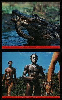 3m004 BRUTES & SAVAGES 12 color 8x10 stills '77 alligators, crocodiles, wild and gory images!