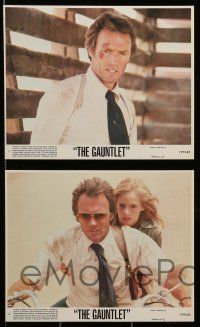 3m059 GAUNTLET 8 8x10 mini LCs '77 star & director Clint Eastwood, Sondra Locke!