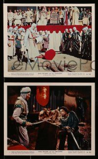 3m071 KING RICHARD & THE CRUSADERS 8 color 8x10 stills '54 Rex Harrison, Virginia Mayo, Sanders!