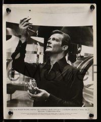 3m908 MOONRAKER 4 8x10 stills '79 Roger Moore as James Bond, 1 w/wacky huge snake!