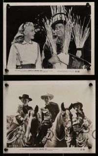 3m331 RAIDERS OF TOMAHAWK CREEK 17 8x10 stills '50 Starrett as the Durango Kid & Smiley Burnett!