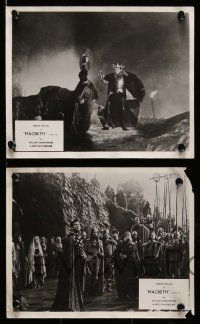 3m740 MACBETH 8 English FOH LCs '48 Orson Welles, Shakespeare, McDowall, great images!