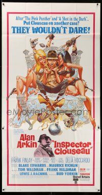 3p350 INSPECTOR CLOUSEAU 3sh '68 great Jack Davis art of Alan Arkin tied up in bed!