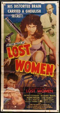 3p384 MESA OF LOST WOMEN 3sh '52 Jackie Coogan's distorted brain carried a ghoulish secret, rare!