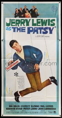 3p408 PATSY 3sh '64 wacky image of star & director Jerry Lewis hanging from strings like a puppet!