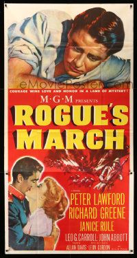 3p424 ROGUE'S MARCH 3sh '52 Peter Lawford, Janice Rule & Richard Greene in a land of mystery!