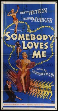 3p444 SOMEBODY LOVES ME 3sh '52 four images of sexy dancer Betty Hutton + many showgirls!
