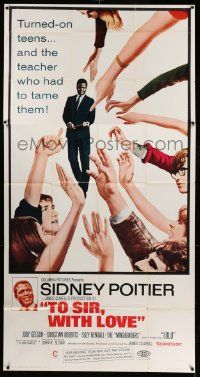 3p464 TO SIR, WITH LOVE 3sh '67 Sidney Poitier, Judy Geeson, directed by James Clavell!