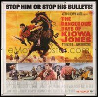 3p081 DANGEROUS DAYS OF KIOWA JONES 6sh '66 art of cowboy on horse, stop him or stop his bullets!