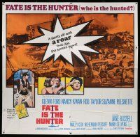 3p091 FATE IS THE HUNTER 6sh '64 Glenn Ford, Rod Taylor & Suzanne Pleshette have a date with fate!