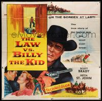 3p114 LAW VS. BILLY THE KID 6sh '54 Scott Brady, true story of the fastest gun the West ever bred!