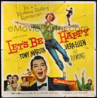 3p116 LET'S BE HAPPY 6sh '57 pretty Vera-Ellen & Tony Martin in a rocking and rolling romance!