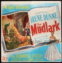 3p130 MUDLARK 6sh '51 great artwork of Irene Dunne as Queen Victoria of England & Andrew Ray!