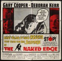 3p132 NAKED EDGE 6sh '61 Gary Cooper, Kerr, only the man who wrote Psycho could jolt you like this!