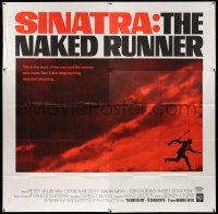 3p134 NAKED RUNNER 6sh '67 different art of Frank Sinatra running with snipe rifle over red sky!