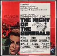3p138 NIGHT OF THE GENERALS 6sh '67 WWII officer Peter O'Toole in a unique manhunt across Europe!