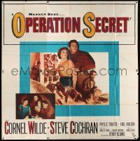 3p146 OPERATION SECRET 6sh '52 Cornel Wilde, Steve Cochran, mission of an undercover U.S. Marine!