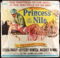 3p154 PRINCESS OF THE NILE 6sh '54 sexy full-length art of barely-dressed young Debra Paget!