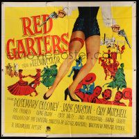 3p158 RED GARTERS 6sh '54 Rosemary Clooney, Jack Carson, western musical, art of sexy legs & guns!