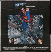 3p181 SUPERMAN 6sh '78 comic book hero Christopher Reeve, Gene Hackman, Marlon Brando