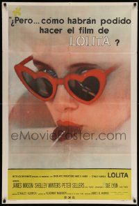 3p913 LOLITA Argentinean '62 Stanley Kubrick, sexy Sue Lyon with heart sunglasses & lollipop!
