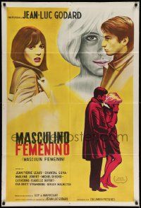 3p922 MASCULINE-FEMININE Argentinean '66 Jean-Luc Godard's Masculin, Feminin, Jean-Pierre Leaud!