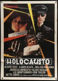 3p550 BURNT OFFERINGS Italian 1p '76 different image of Oliver Reed & Karen Black, Holocausto!