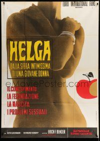 3p640 HELGA Italian 1p '68 Erich F. Bender German sexploitation classic, different sexy image!