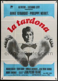 3p727 OLD MAID Italian 1p '72 La Vieille fille, great different image of near-naked Annie Girardot