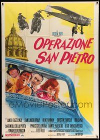 3p729 OPERATION ST. PETER'S Italian 1p '67 art of Edward G. Robinson, directed by Lucio Fulci!